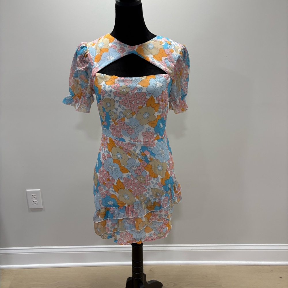 Floral Cutout Dress